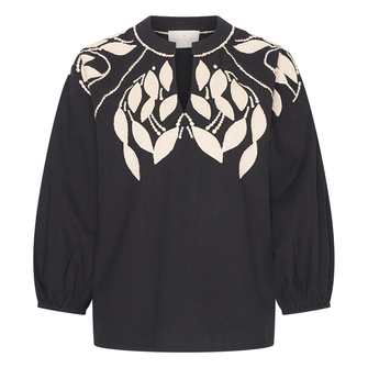 Aimee the Label Dames Blouse Georgec Zwart