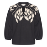 Aimee the Label Dames Blouse Georgec Zwart