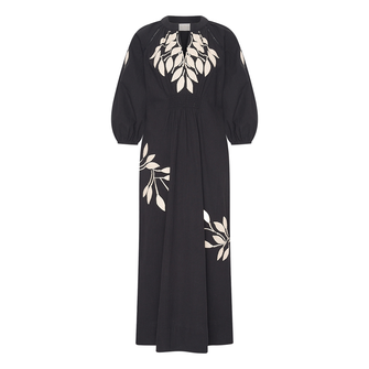 Aimee the Label Dames Maxi-jurk Louisc Zwart