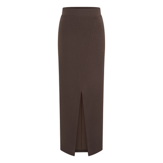 Aimee the Label dames rok Midden bruin