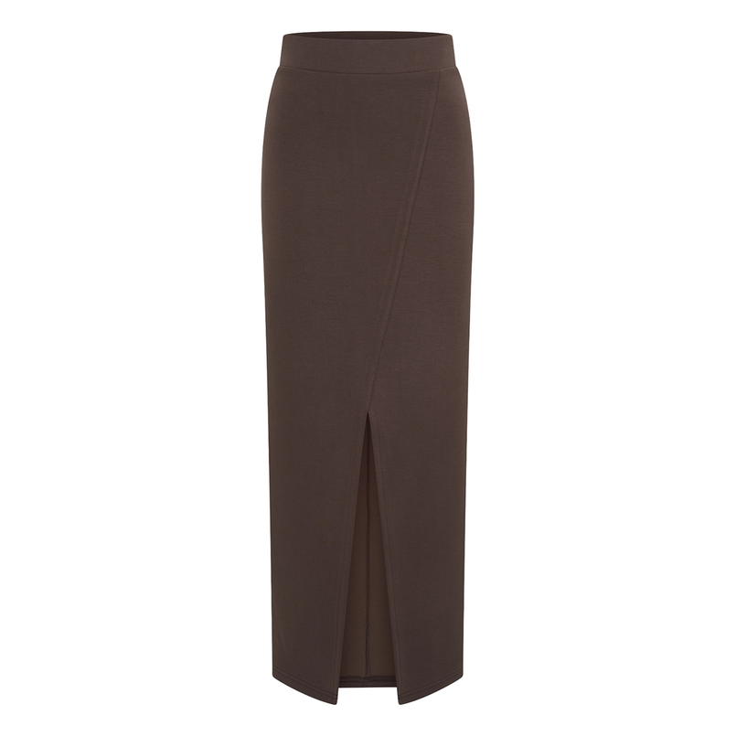 Aimee the Label dames rok Midden bruin