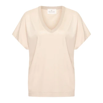 Aimee the Label Dames Top Boet Wit