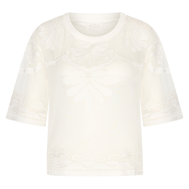 Aimee the Label Dames Top Kiyomi Ecru