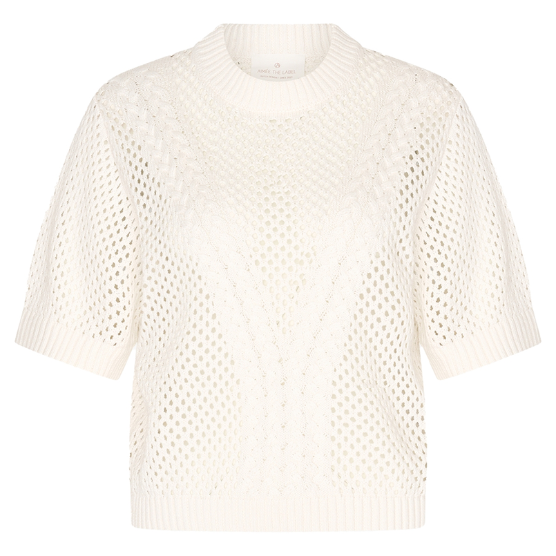 Aimee the Label Dames Trui Kyarap OFF-WHITE