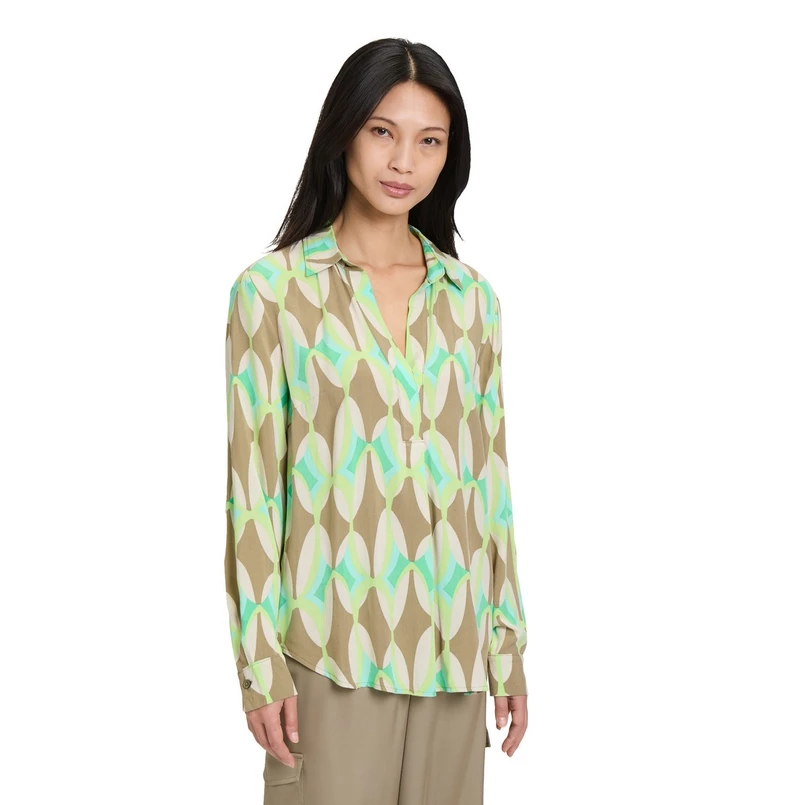 Betty Barclay Dames Blouse 88001124 Bruin mele
