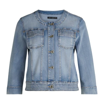 Betty Barclay Dames Jas 45231053 Bleached blue denim