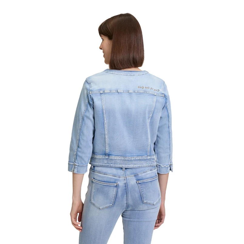 Betty Barclay Dames Jas 45231053 Bleached blue denim
