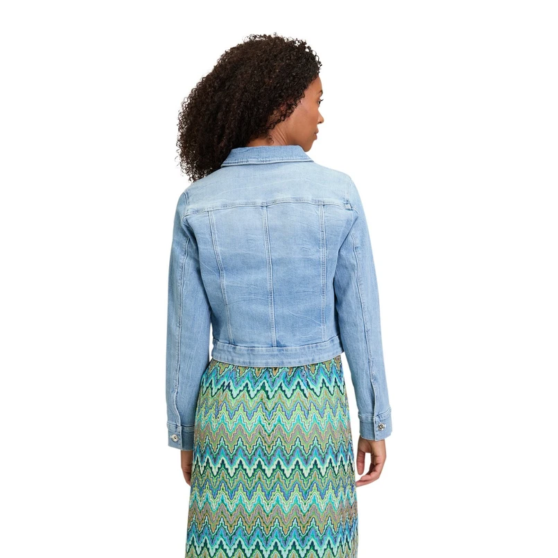 Betty Barclay Dames Jas 45442523 Bleached blue denim