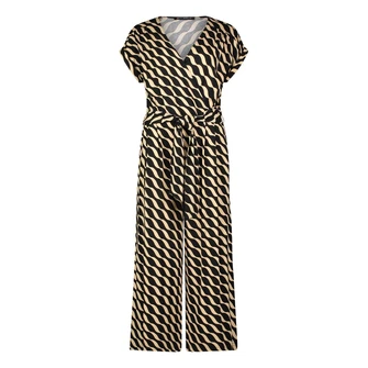 Betty Barclay Dames Jumpsuit 60591328 Zwart dessin