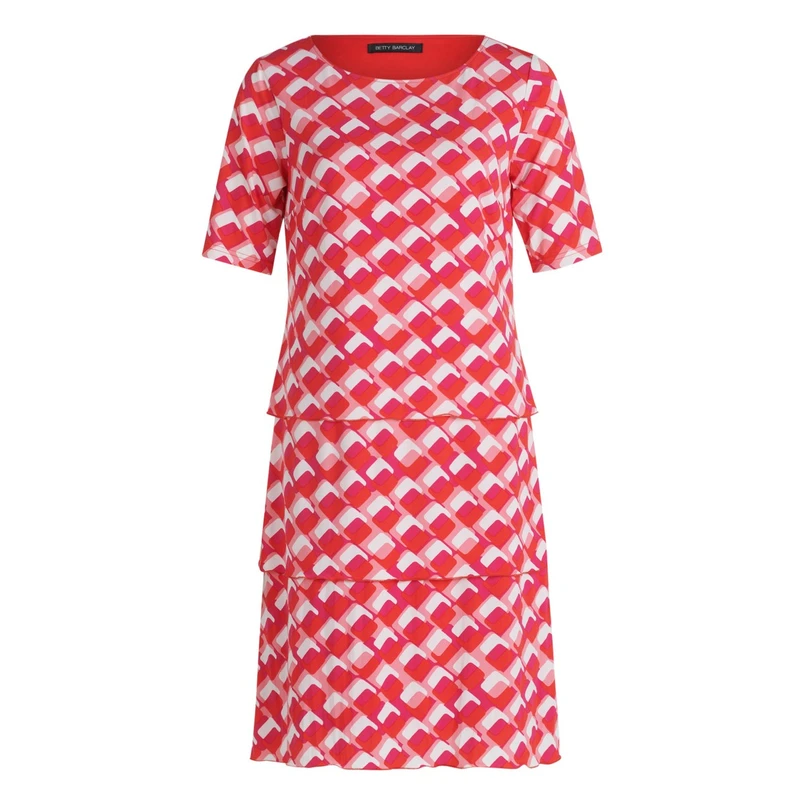 Betty Barclay Dames Jurk 16521101 Rood dessin