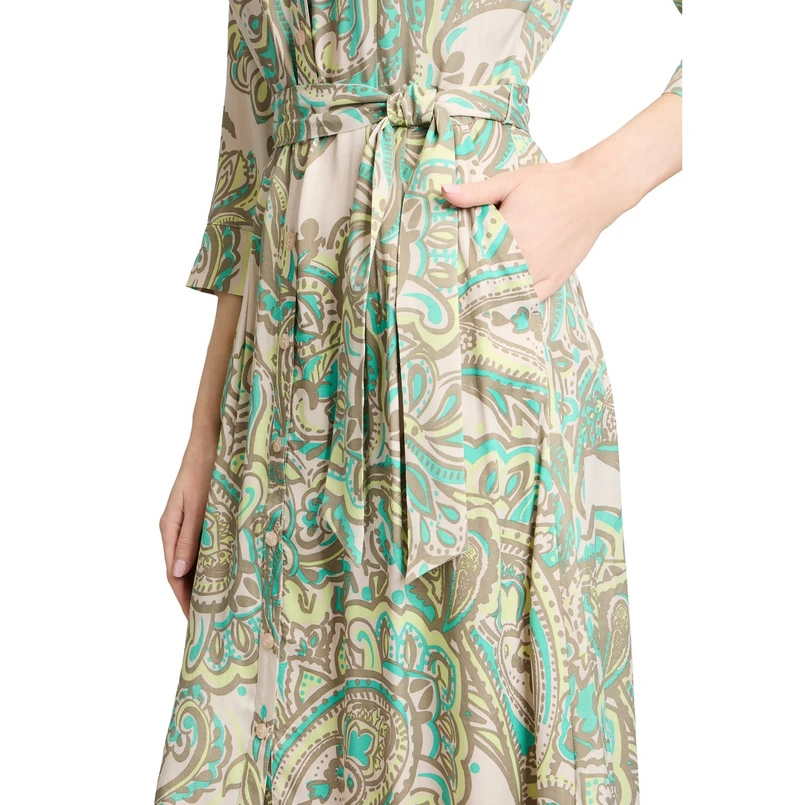 Betty Barclay Dames Jurk 16881116 Groen dessin