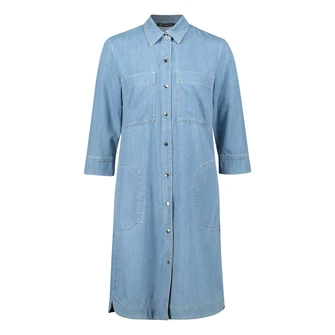 Betty Barclay Dames Jurk 16921105 Bleached blue denim