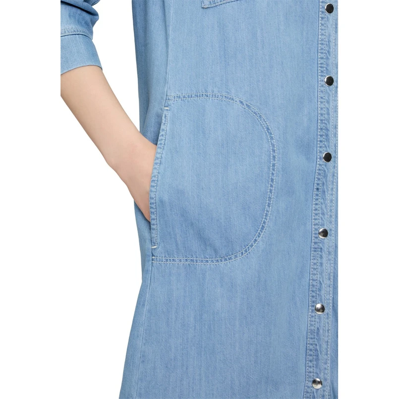 Betty Barclay Dames Jurk 16921105 Bleached blue denim