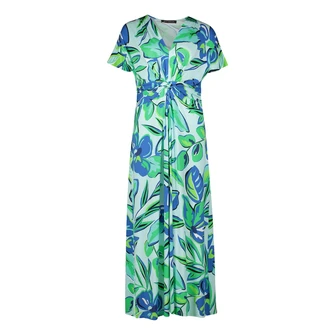 Betty Barclay Dames Jurk 17082020 Groen dessin