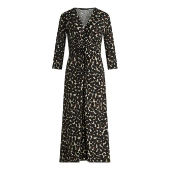 Betty Barclay Dames Jurk 17711617 Bruin dessin