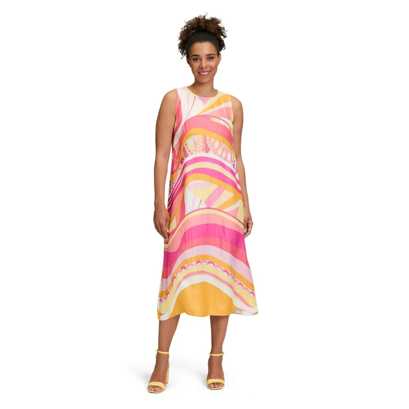Betty Barclay Dames Maxi-jurk 17261247 Paars dessin