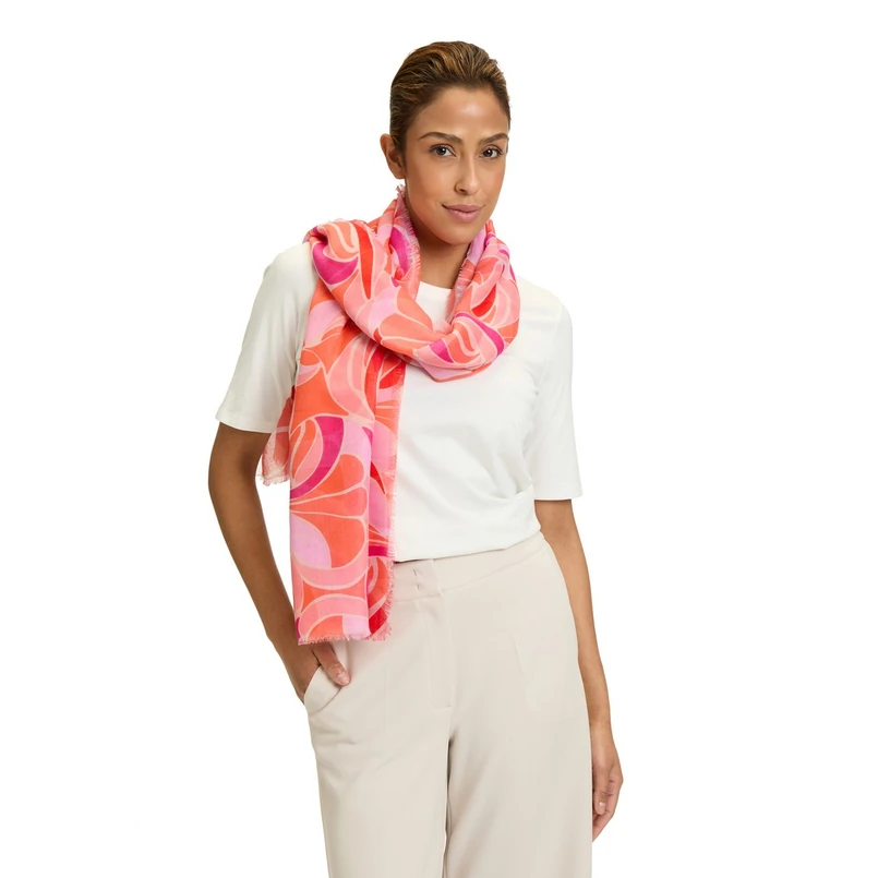 Betty Barclay Dames Sjaal 34461294 Rood dessin