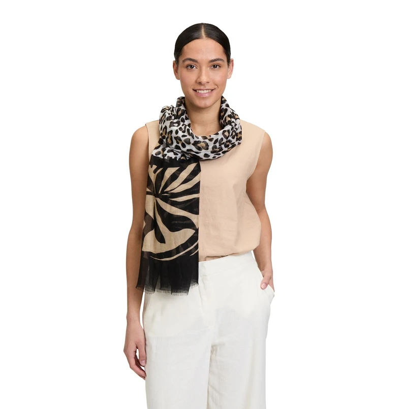 Betty Barclay Dames Sjaal 34471295 Zwart dessin