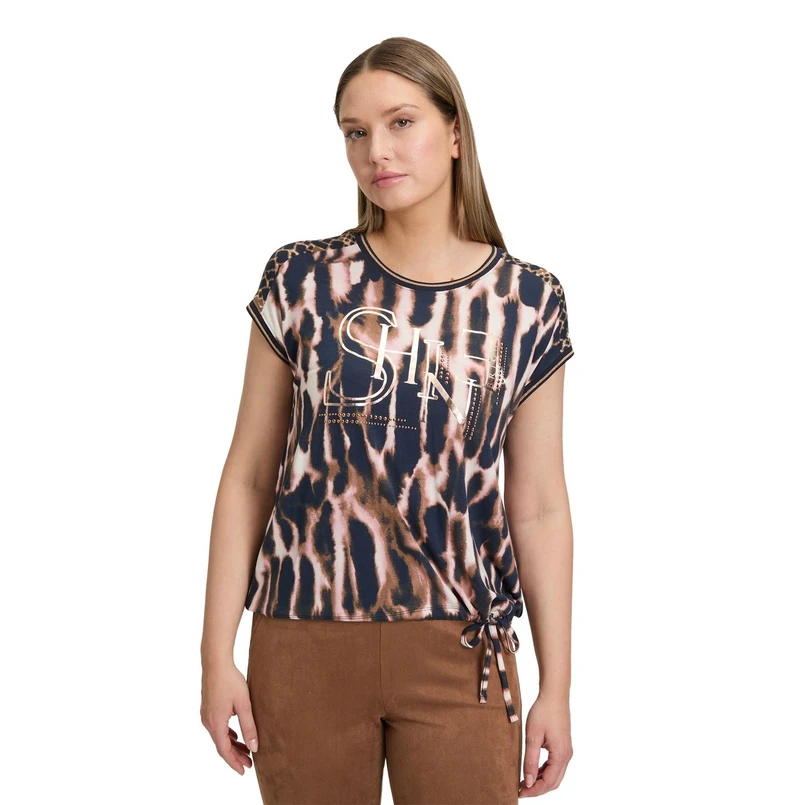 Betty Barclay Dames Top 25691398 Blauw dessin