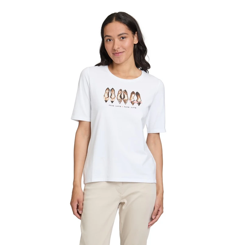 Betty Barclay Dames Top 26631092 WIT DESSIN