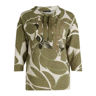 Betty Barclay Dames Trui 24001160 Groen dessin