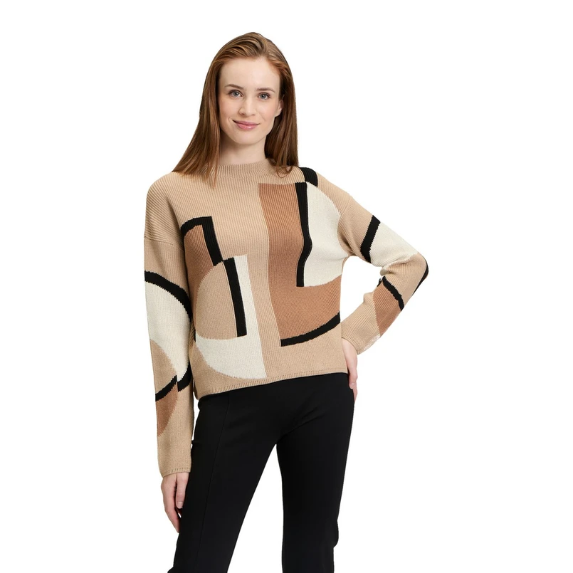 Betty Barclay Dames Trui 52051018 Zwart dessin