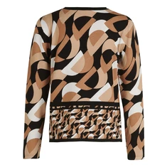 Betty Barclay Dames Trui 52061021 Bruin dessin