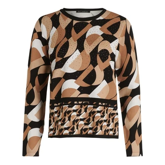 Betty Barclay Dames Trui 52061021 Bruin dessin