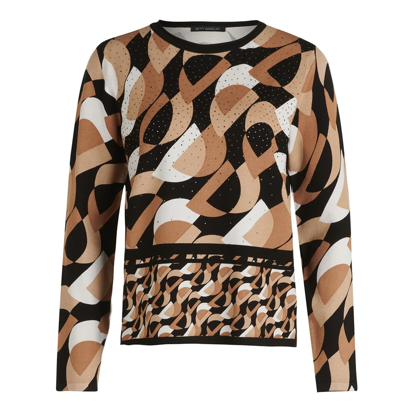 Betty Barclay Dames Trui 52061021 Bruin dessin
