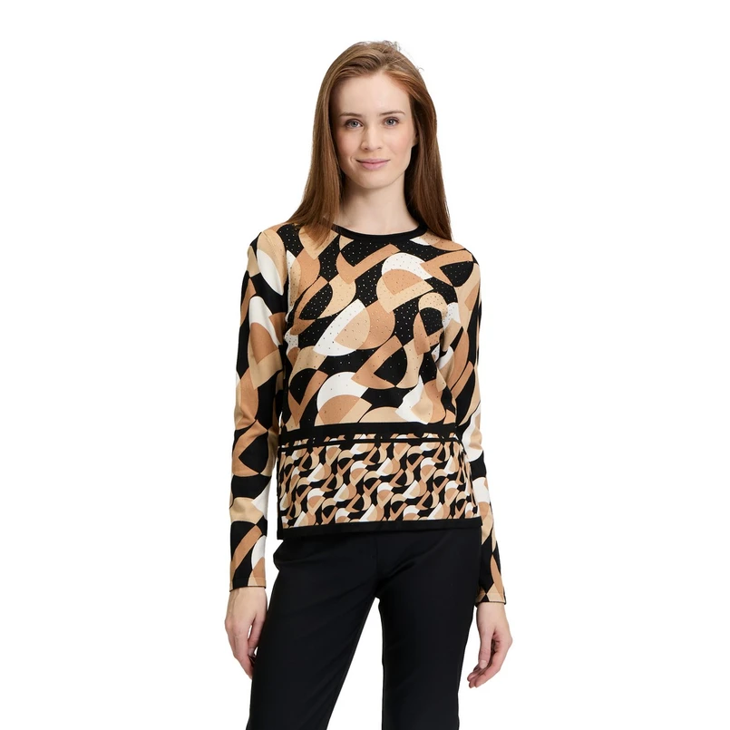 Betty Barclay Dames Trui 52061021 Bruin dessin