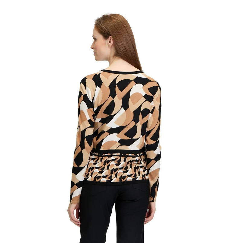 Betty Barclay Dames Trui 52061021 Bruin dessin