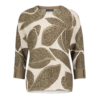 Betty Barclay Dames Trui 52351127 Groen dessin