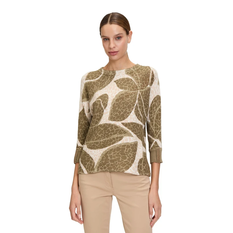 Betty Barclay Dames Trui 52351127 Groen dessin