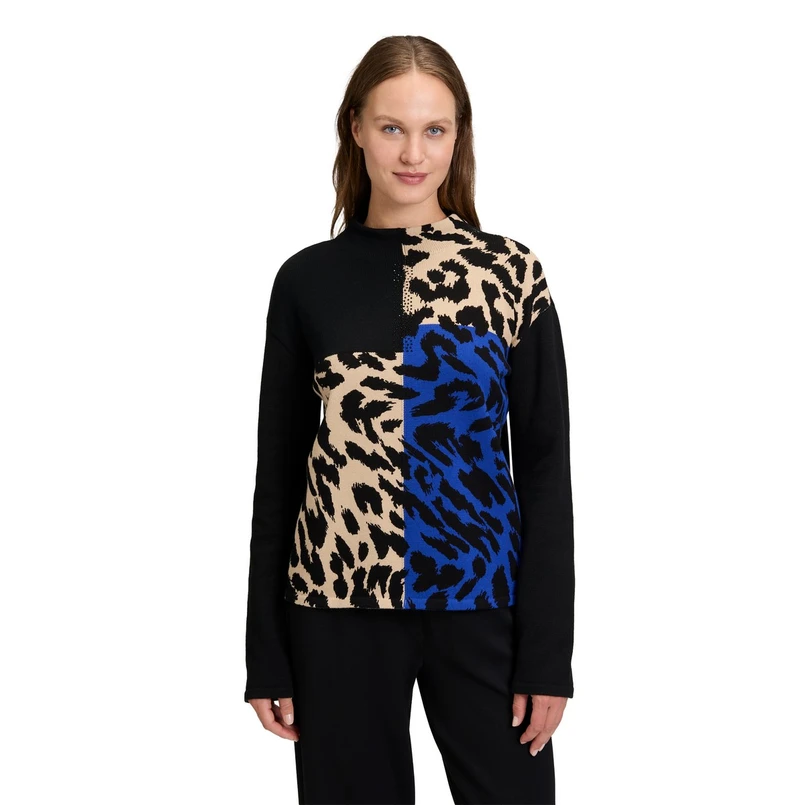 Betty Barclay Dames Trui 52811439 Blauw dessin