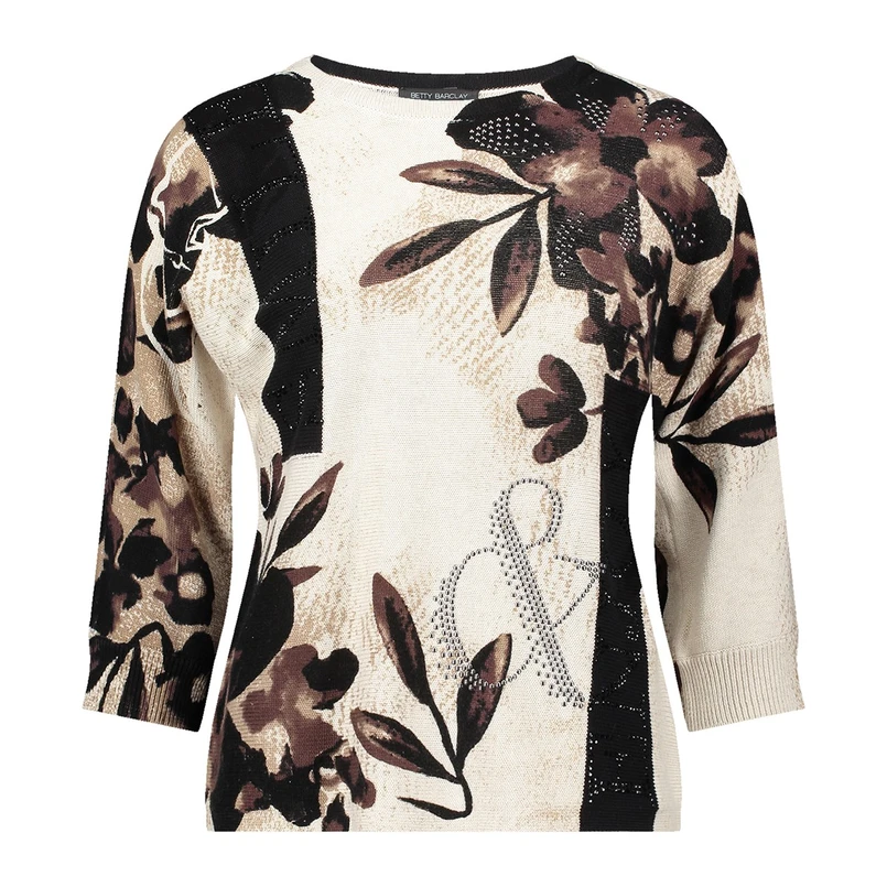 Betty Barclay Dames Trui 52961559 Bruin dessin
