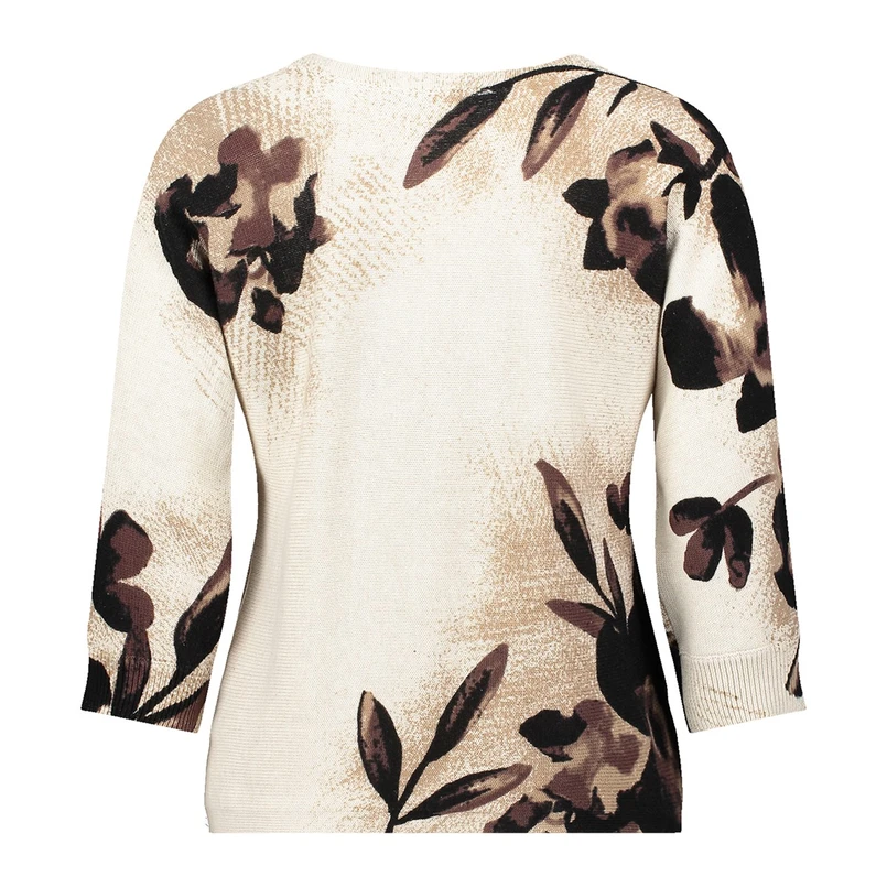 Betty Barclay Dames Trui 52961559 Bruin dessin