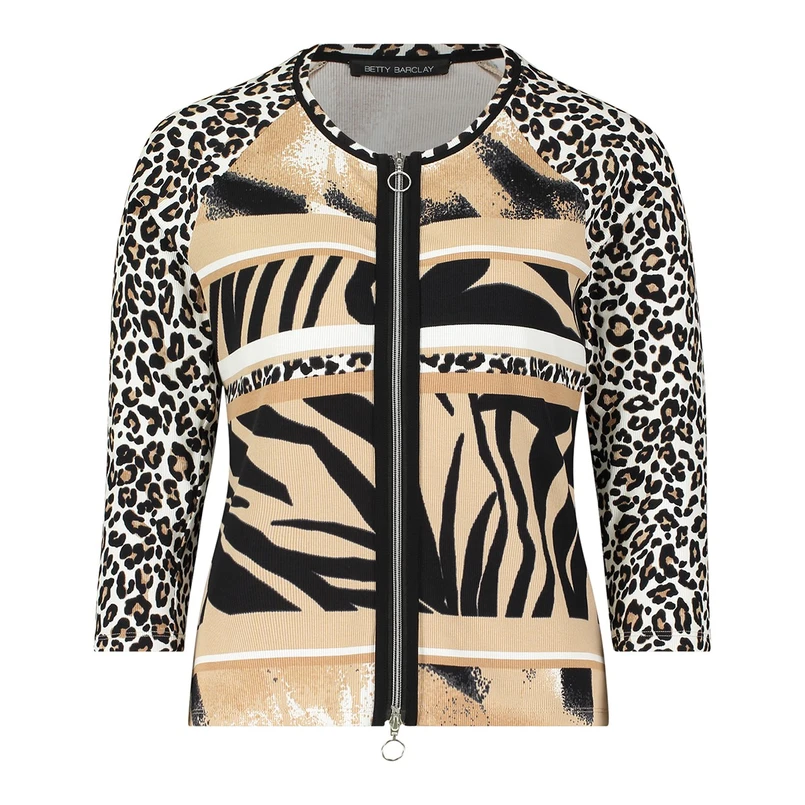 Betty Barclay Dames Vest 24362075 Zwart dessin