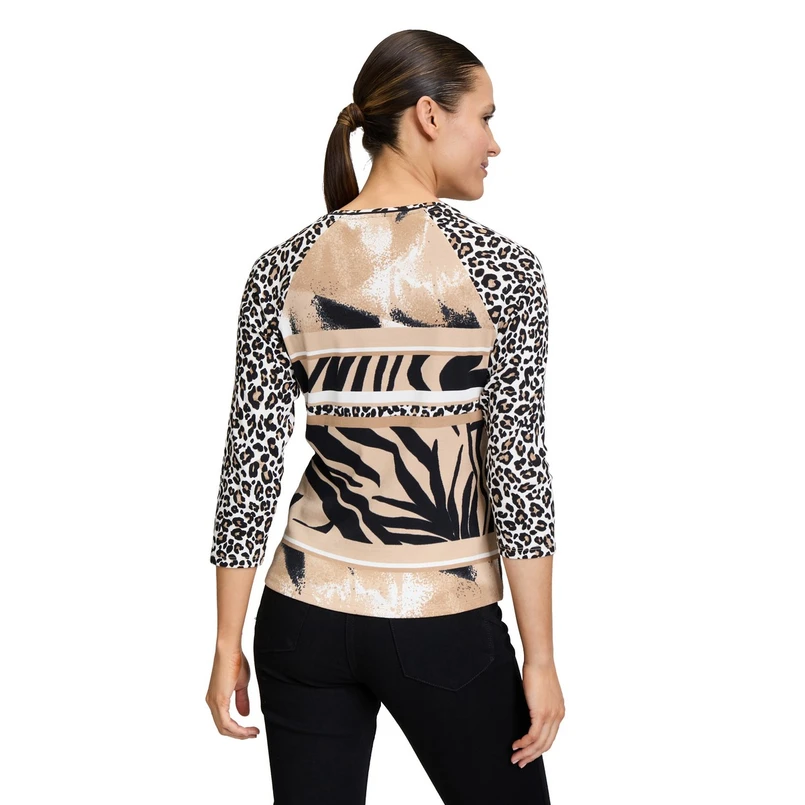 Betty Barclay Dames Vest 24362075 Zwart dessin