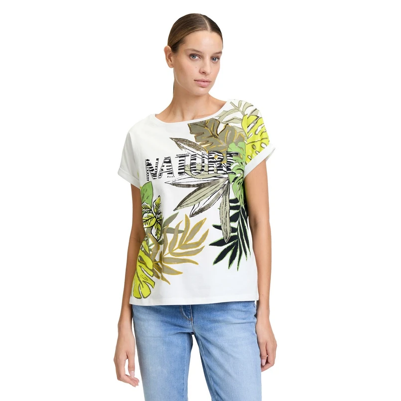 Betty-So Cosy Dames Top 22818194 Groen dessin