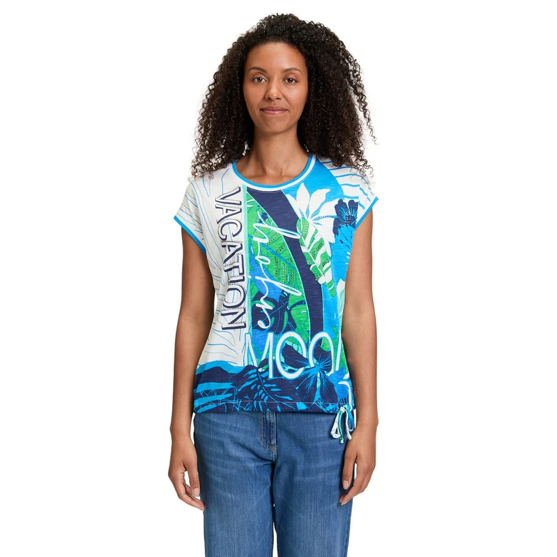 Betty-So Cosy Dames Top 22988275 Blauw dessin