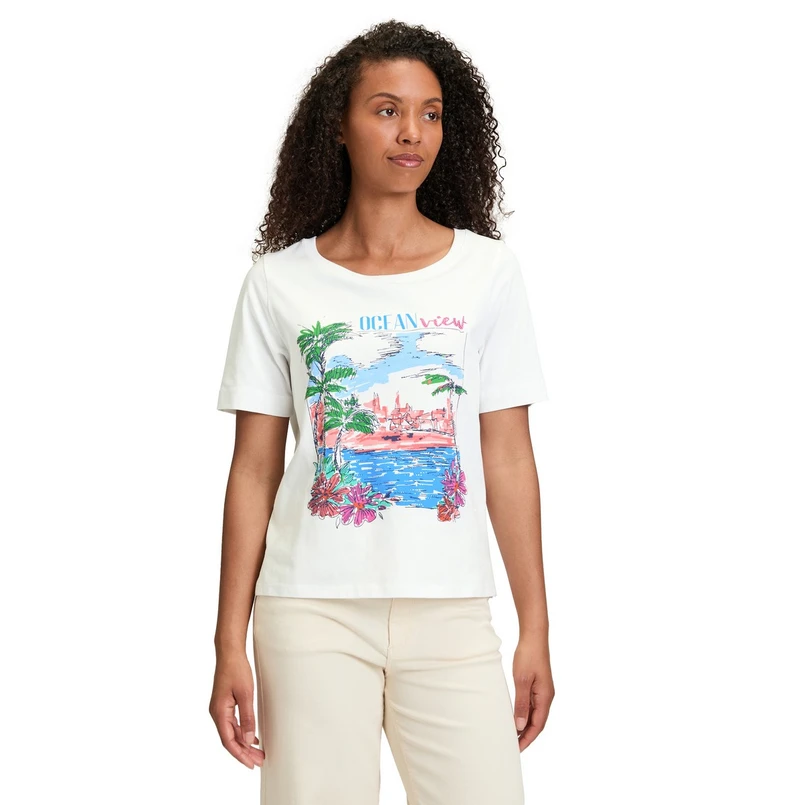 Betty-So Cosy Dames Top 23028090 WIT DESSIN