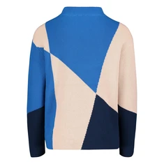 Betty-So Cosy Dames Trui 51428102 Blauw dessin