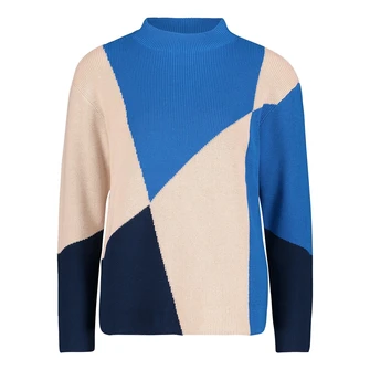 Betty-So Cosy Dames Trui 51428102 Blauw dessin