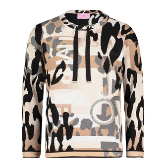 Betty-So Cosy Dames Trui 51538110 Bruin dessin