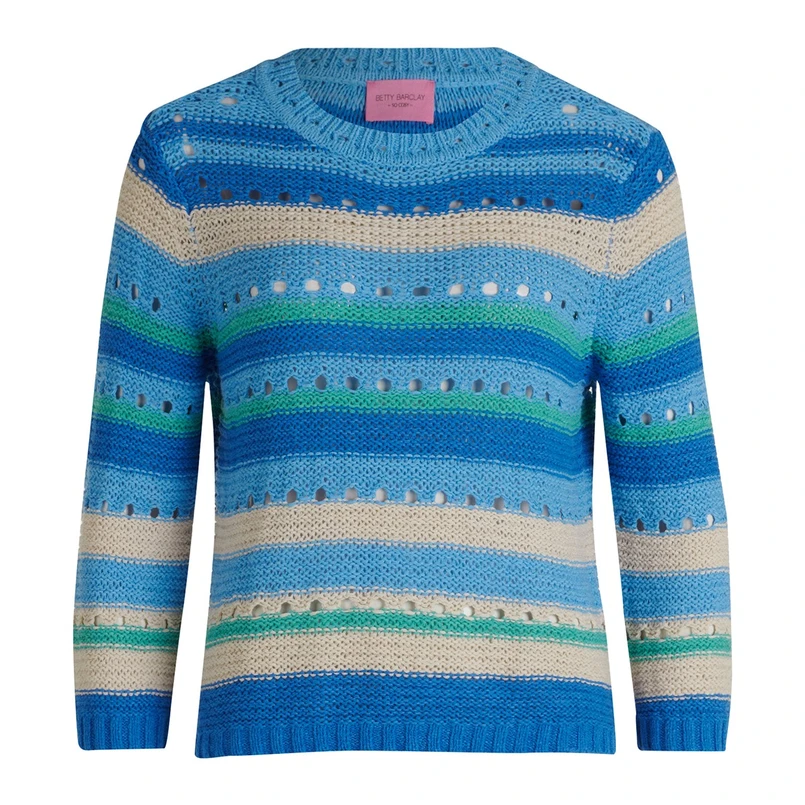 Betty-So Cosy Dames Trui 51708122 Blauw dessin
