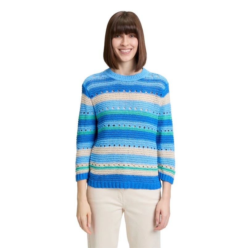 Betty-So Cosy Dames Trui 51708122 Blauw dessin