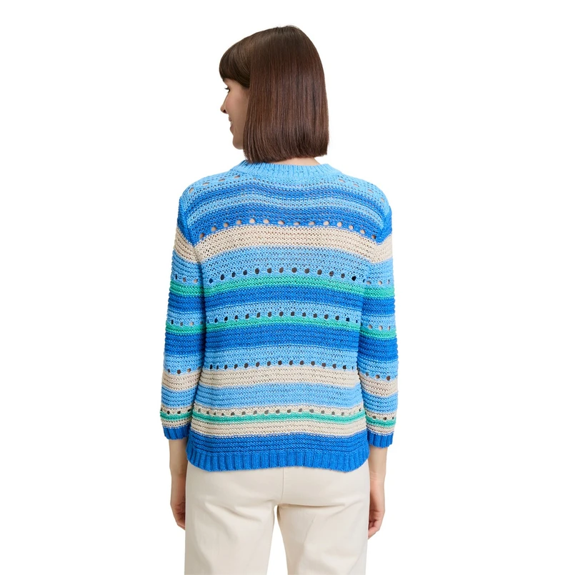Betty-So Cosy Dames Trui 51708122 Blauw dessin