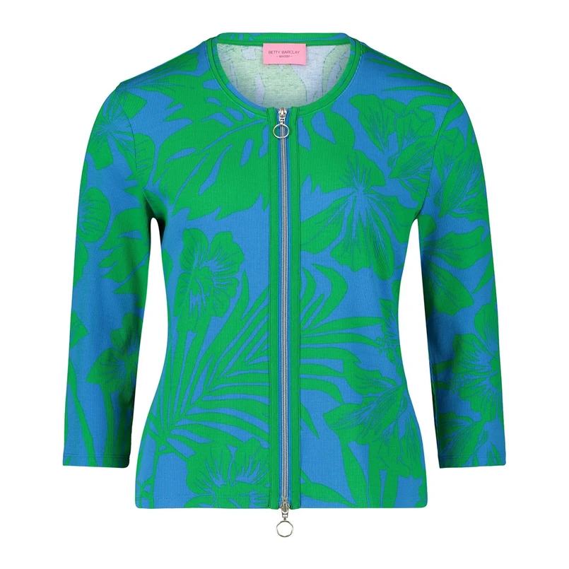 Betty-So Cosy Dames Vest 23018279 Groen dessin