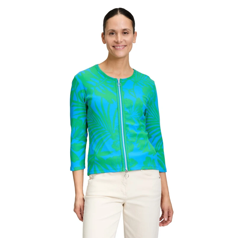 Betty-So Cosy Dames Vest 23018279 Groen dessin