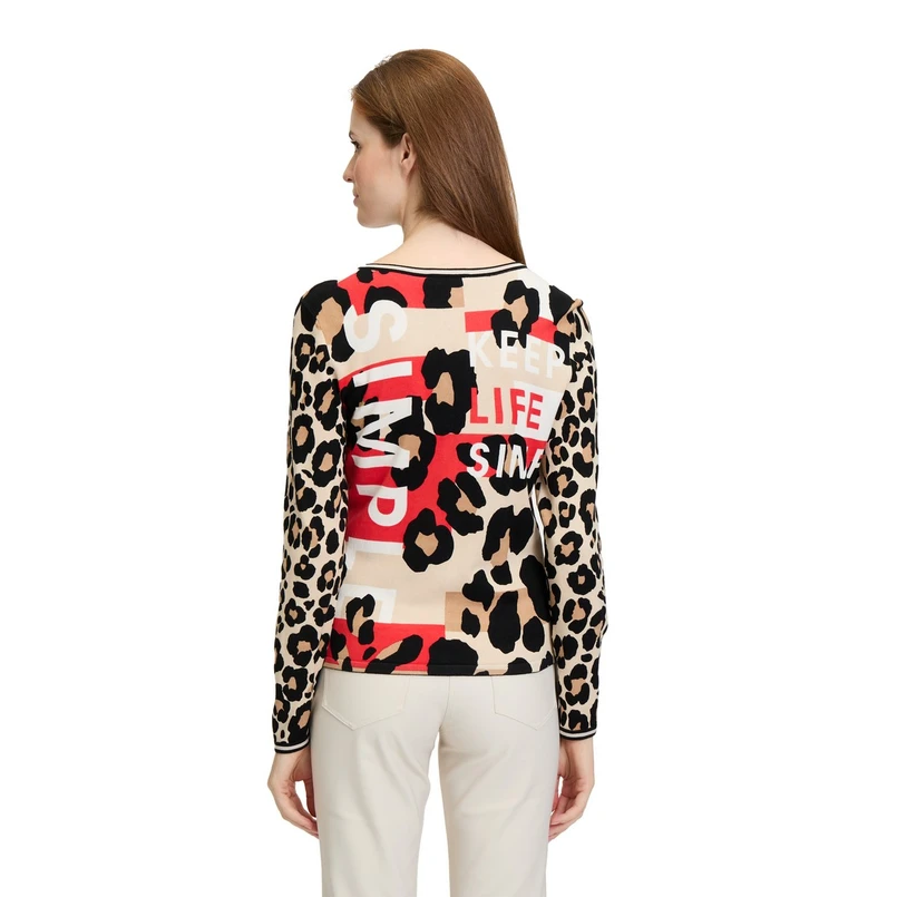 Betty-So Cosy Dames Vest 51728103 Rood dessin